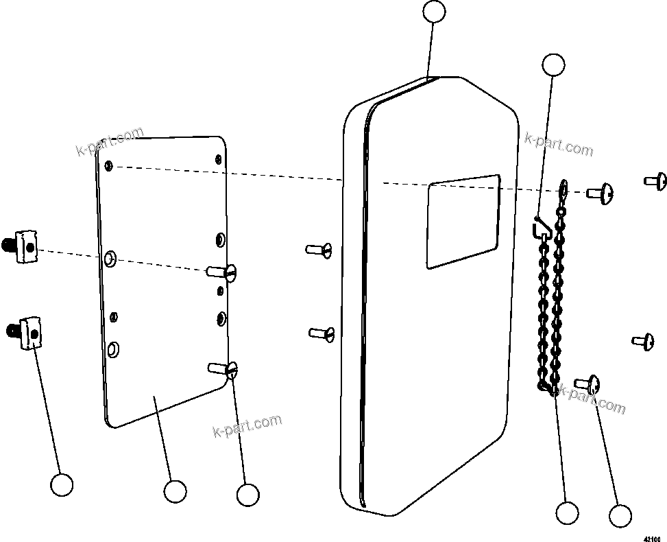 Komatsu parts book diagram for AFE57-EX 830E-1AC S/N A30637 - A30638    HINDUSTAN ZINC: MANUAL HOLDER