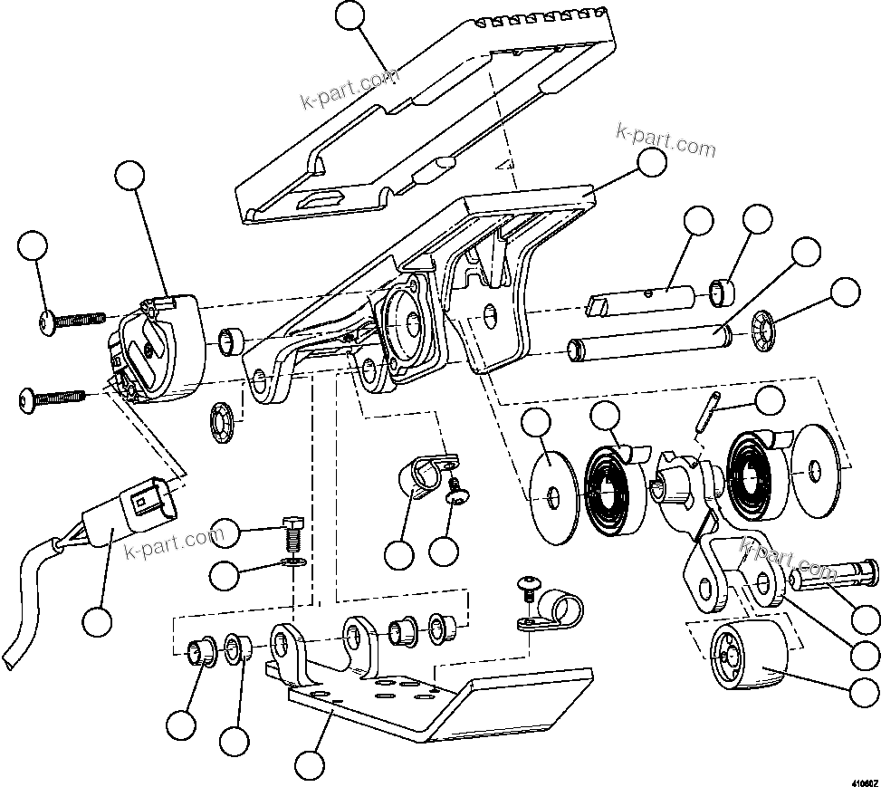 Komatsu parts book diagram for AFE57-EX 830E-1AC S/N A30637 - A30638    HINDUSTAN ZINC: ELECTRONIC TREADLE           PB9506