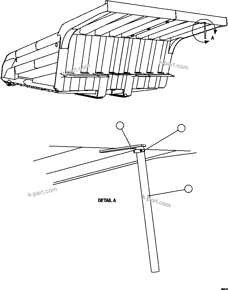 Komatsu parts book diagram for AFE57-EX 830E-1AC S/N A30637 - A30638    HINDUSTAN ZINC: BODY POSITION INDICATOR