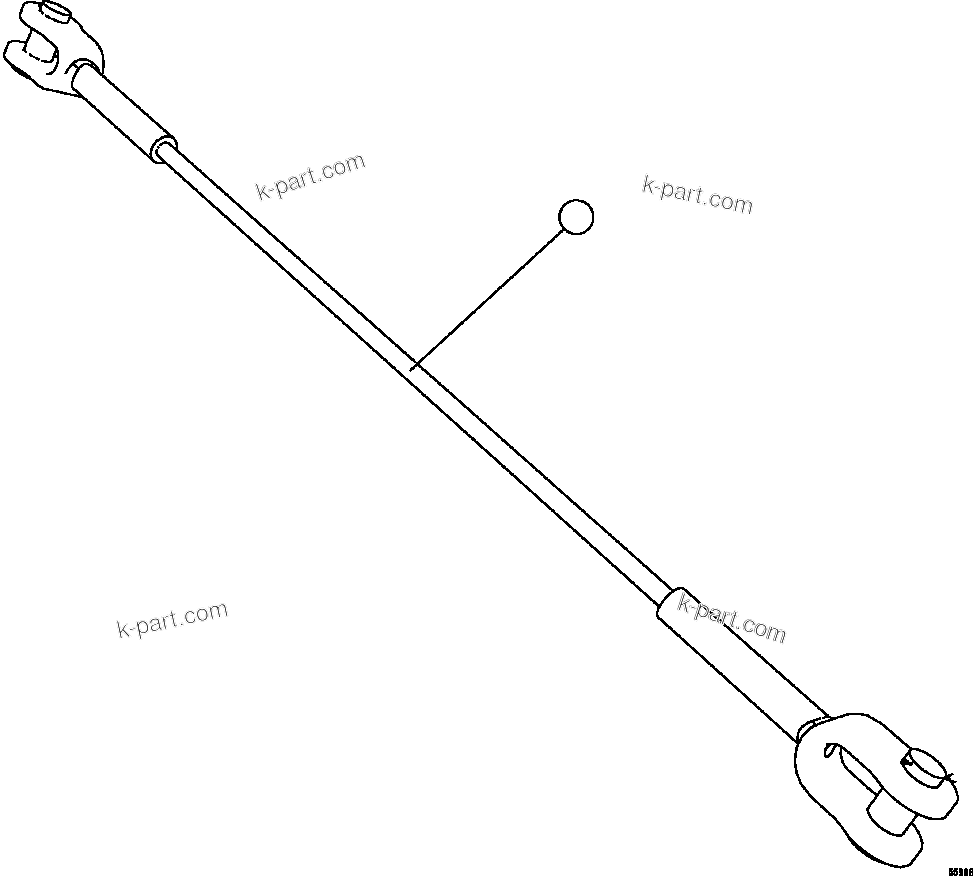 Komatsu parts book diagram for AFE57-EX 830E-1AC S/N A30637 - A30638    HINDUSTAN ZINC: BODY RETENTION CABLE