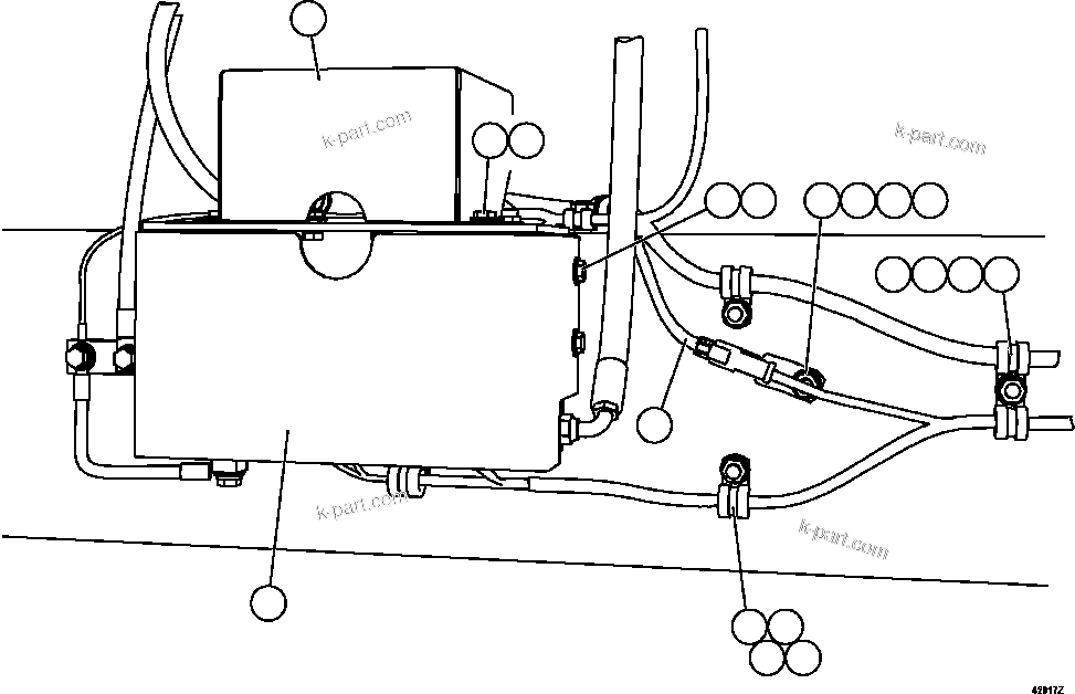 Komatsu parts book diagram for AFE57-EX 830E-1AC S/N A30637 - A30638    HINDUSTAN ZINC: STARTING SYSTEM WIRING    2/4