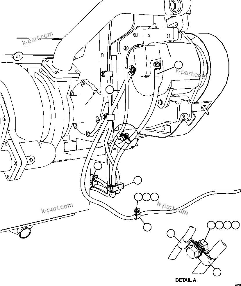 Komatsu parts book diagram for AFE57-EX 830E-1AC S/N A30637 - A30638    HINDUSTAN ZINC: ALTERNATOR WIRING