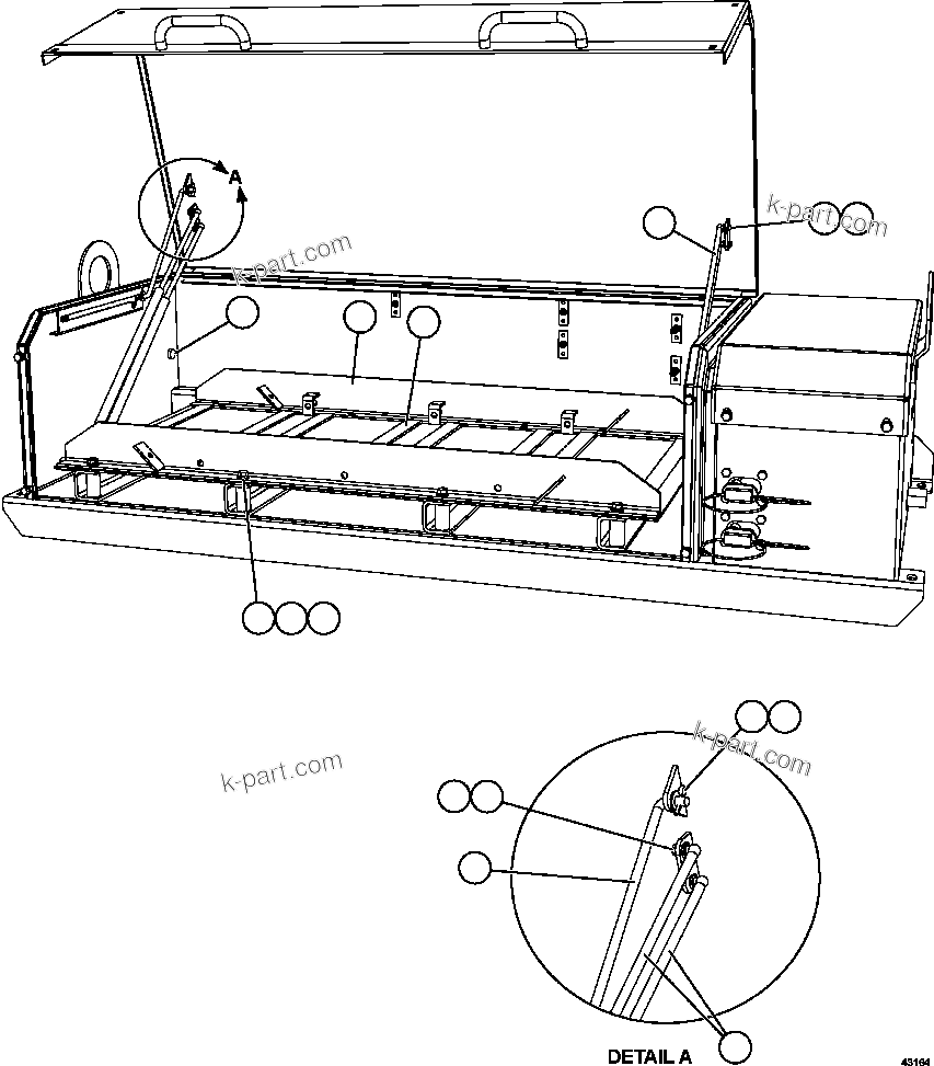 Komatsu parts book diagram for AFE57-EX 830E-1AC S/N A30637 - A30638    HINDUSTAN ZINC: BATTERY BOX    2/6
