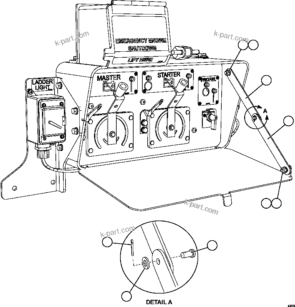 Komatsu parts book diagram for AFE57-EX 830E-1AC S/N A30637 - A30638    HINDUSTAN ZINC: ISOLATION BOX   3/3     XB5731