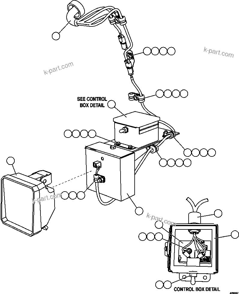 Komatsu parts book diagram for AFE57-EX 830E-1AC S/N A30637 - A30638    HINDUSTAN ZINC: AXLE SERVICE LIGHT