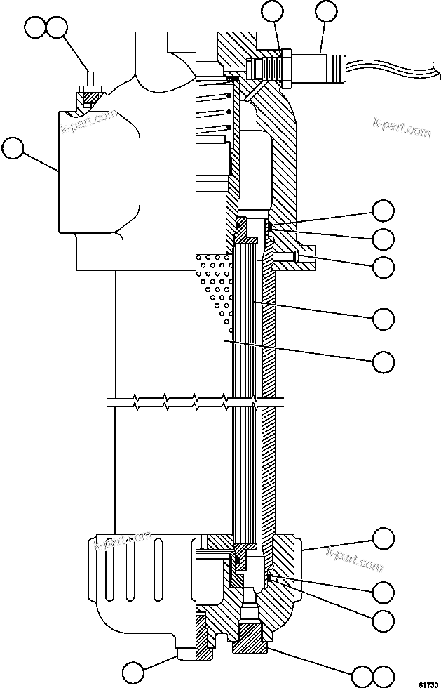 Komatsu parts book diagram for AFE57-EX 830E-1AC S/N A30637 - A30638    HINDUSTAN ZINC: HYDRAULIC FILTER - HOIST     XB3937