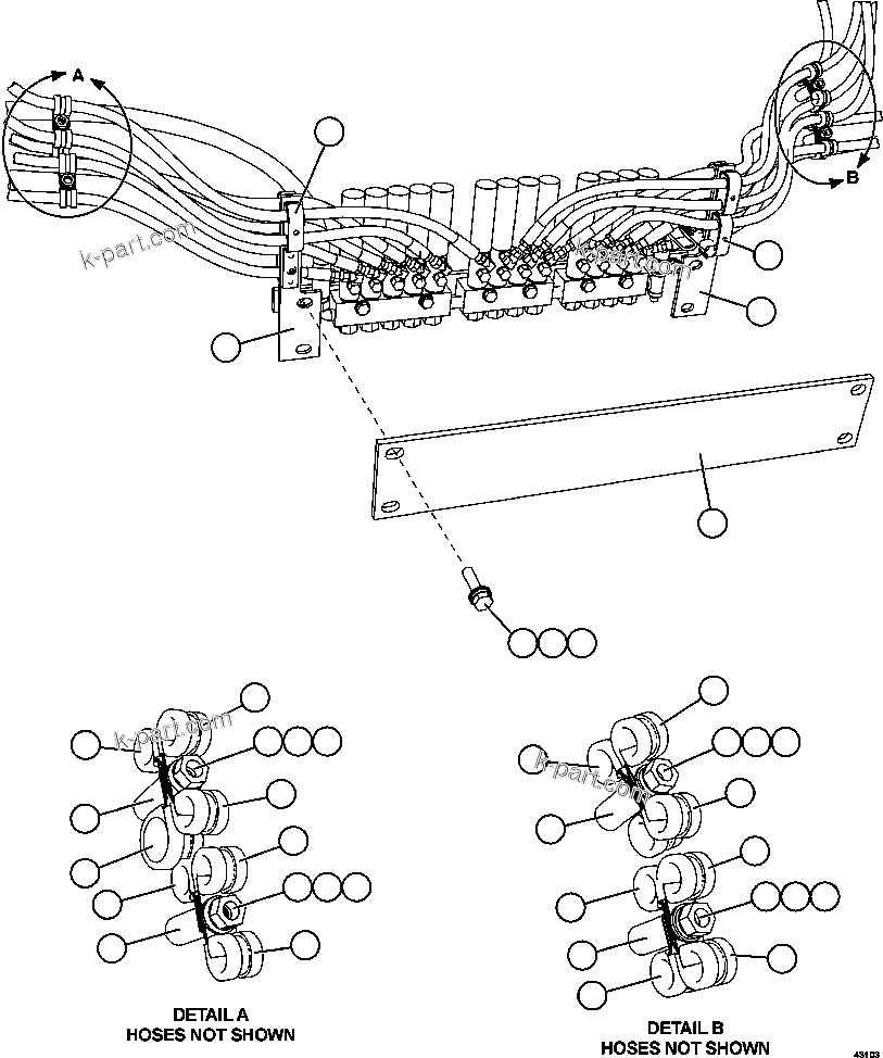 Komatsu parts book diagram for AFE57-EX 830E-1AC S/N A30637 - A30638    HINDUSTAN ZINC: AUTOMATIC LUBRICATION - REAR AXLE   3/3