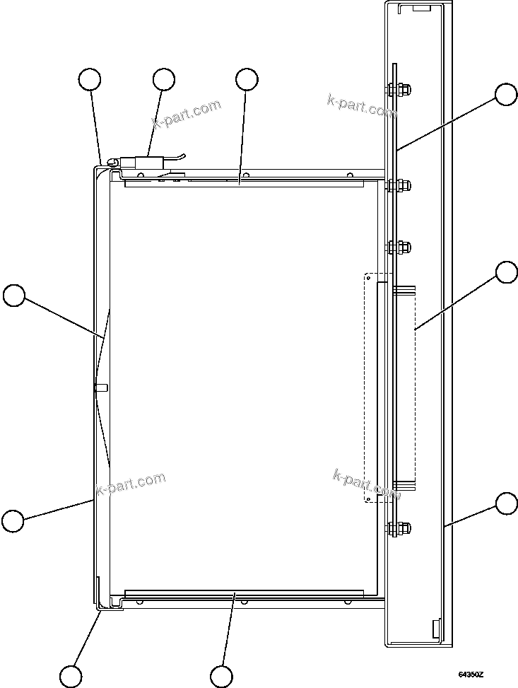 Komatsu parts book diagram for AFE57-EX 830E-1AC S/N A30637 - A30638    HINDUSTAN ZINC: PANEL - ICP  2/2   XA5793