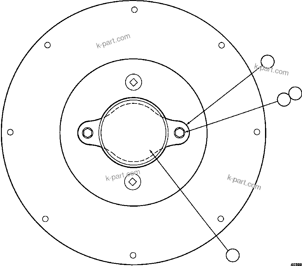 Komatsu parts book diagram for AFE57-FV 830E-1AC S/N A30732 - A30734, A30758 & A30762 - A30763 CLERMONT: HUBODOMETER INSTALLATION