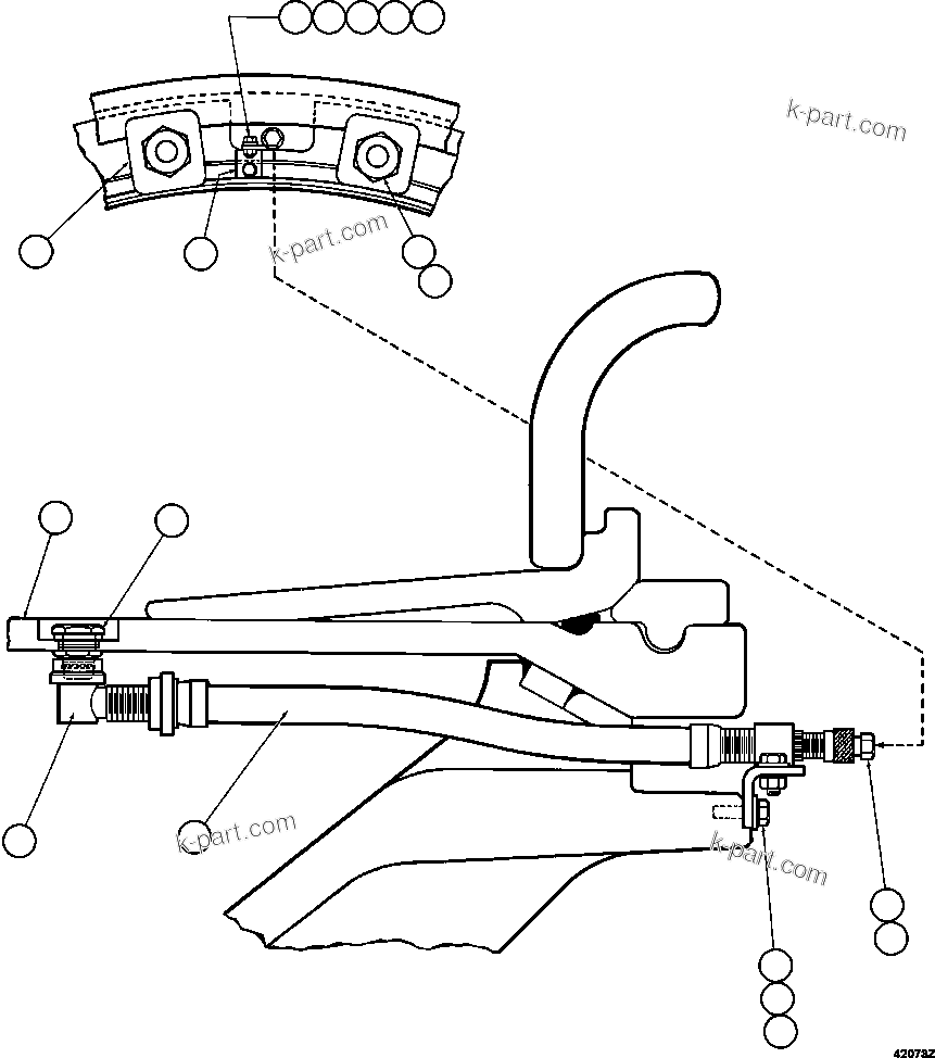 Komatsu parts book diagram for AFE57-FW 830E-1AC S/N A30761  WABUSH: FRONT WHEEL INSTALLATION