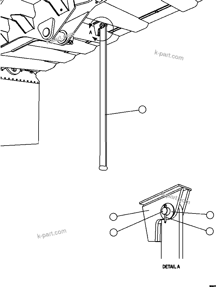 Komatsu parts book diagram for AFE57-FW 830E-1AC S/N A30761  WABUSH: ROCK EJECTORS INSTALLATION