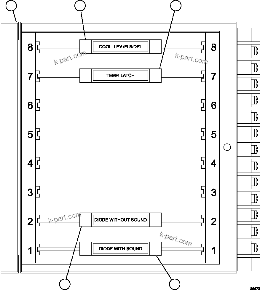 Komatsu parts book diagram for AFE57-FW 830E-1AC S/N A30761  WABUSH: AID MODULE ASSEMBLY       PC1810