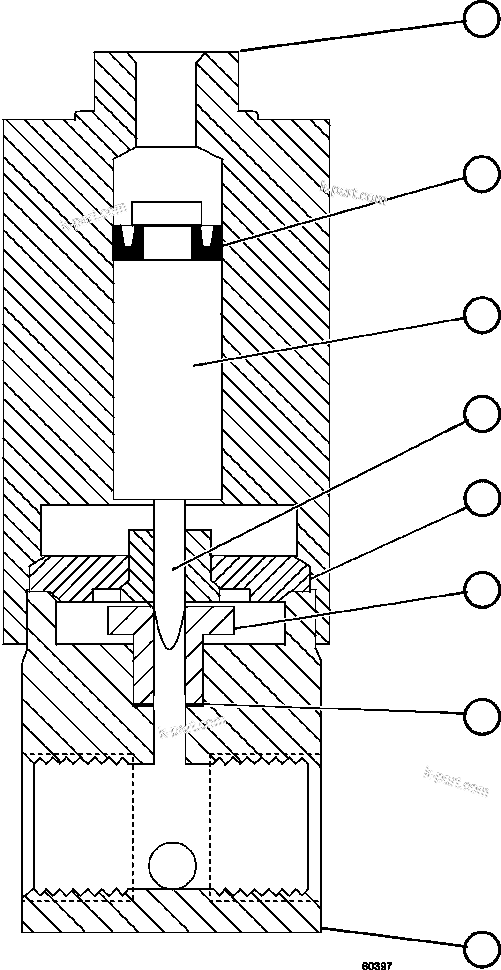 Komatsu parts book diagram for AFE57-FW 830E-1AC S/N A30761  WABUSH: VENT VALVE ASSEMBLY               LA0912