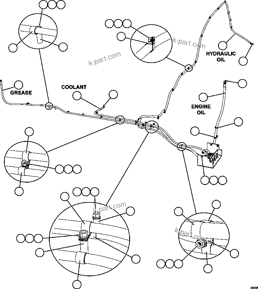 Komatsu parts book diagram for AFE57-FW 830E-1AC S/N A30761  WABUSH: SERVICE CENTER - LH