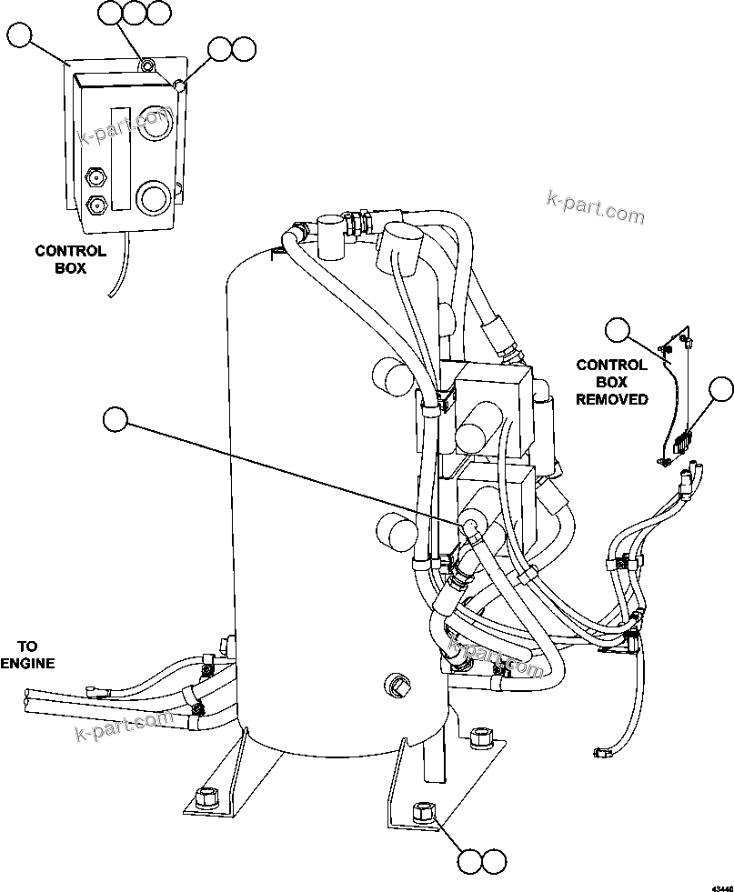 Komatsu parts book diagram for AFE57-FW 830E-1AC S/N A30761  WABUSH: RESERVE SYSTEM 2/2