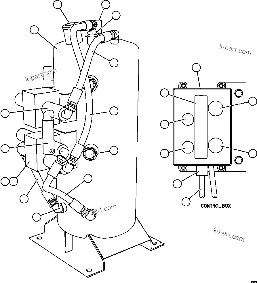 Komatsu parts book diagram for AFE57-FW 830E-1AC S/N A30761  WABUSH: RESERVE SYSTEM KIT               PC2799