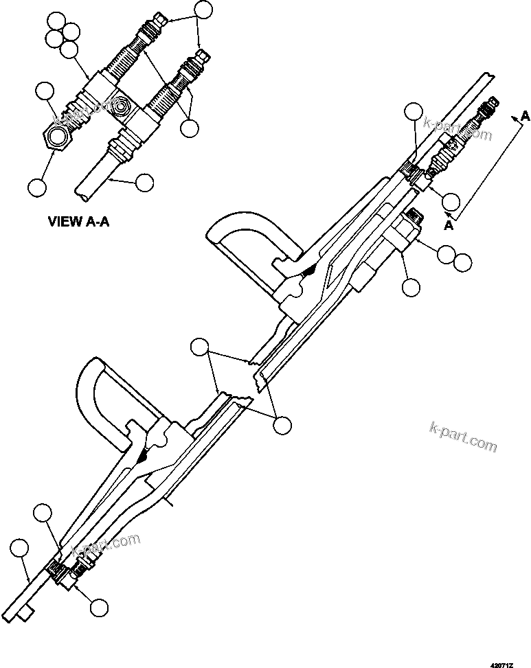 Komatsu parts book diagram for AFE57-GH 830E-1AC S/N A30822 - A30823 & A30831 - A30833 KONKOLA COPPER: REAR WHEEL INSTALLATION (46/90R57)