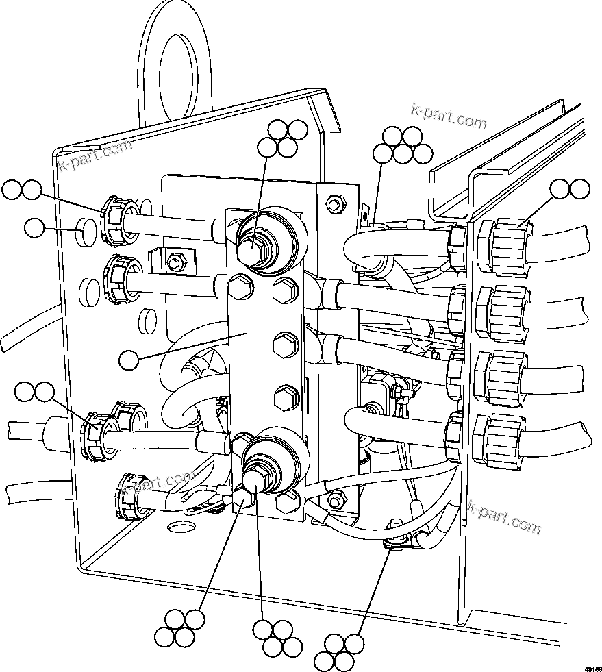 Komatsu parts book diagram for AFE57-GH 830E-1AC S/N A30822 - A30823 & A30831 - A30833 KONKOLA COPPER: BATTERY BOX    6/6