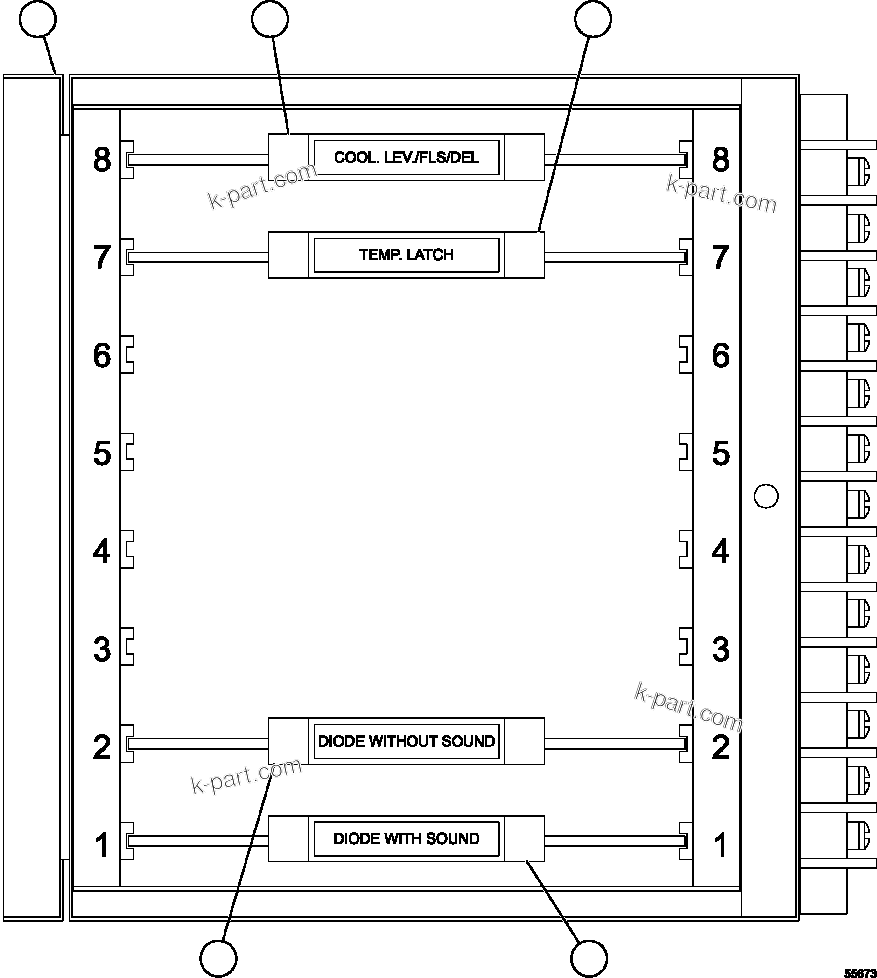 Komatsu parts book diagram for AFE57-GH 830E-1AC S/N A30822 - A30823 & A30831 - A30833 KONKOLA COPPER: AID MODULE ASSEMBLY       PC1810