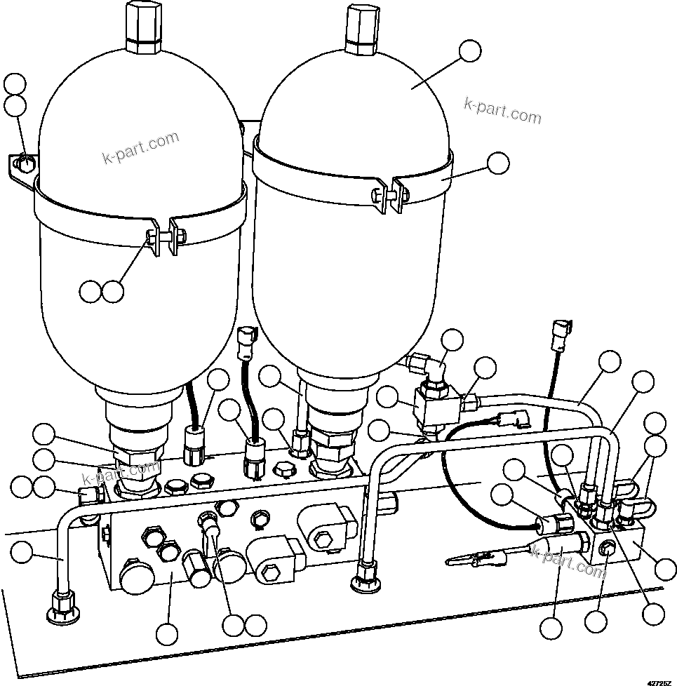 Komatsu parts book diagram for AFE57-GH 830E-1AC S/N A30822 - A30823 & A30831 - A30833 KONKOLA COPPER: HYDRAULIC CABINET  3/4