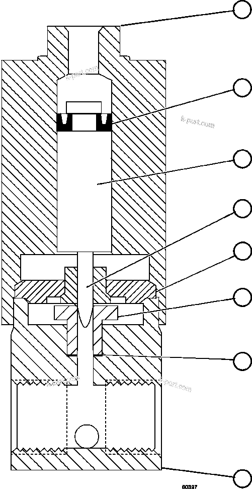 Komatsu parts book diagram for AFE57-GH 830E-1AC S/N A30822 - A30823 & A30831 - A30833 KONKOLA COPPER: VENT VALVE ASSEMBLY               LA0912