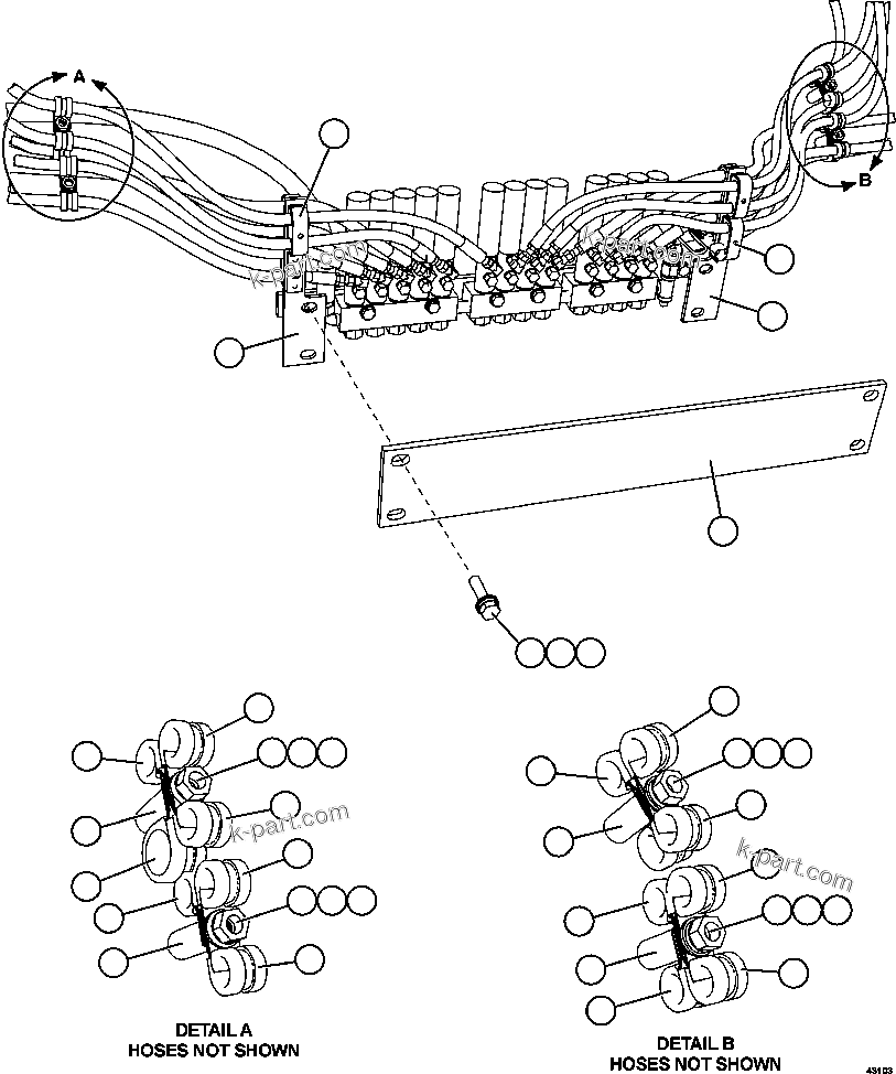 Komatsu parts book diagram for AFE57-GK 830E-1AC S/N A30840 - A30841  HIBBING TACONITE: AUTOMATIC LUBRICATION - REAR AXLE   3/3