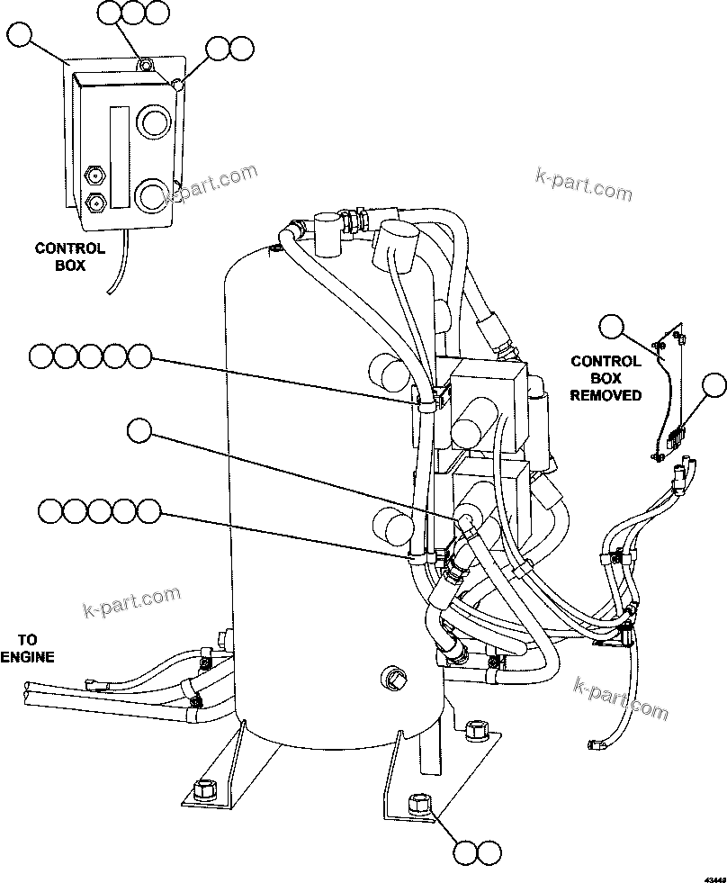 Komatsu parts book diagram for AFE57-GK 830E-1AC S/N A30840 - A30841  HIBBING TACONITE: RESERVE SYSTEM 2/2