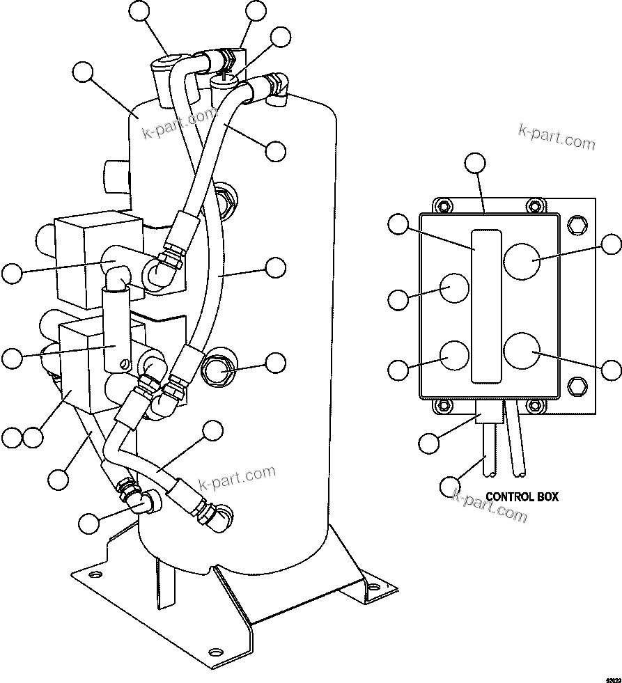 Komatsu parts book diagram for AFE57-GK 830E-1AC S/N A30840 - A30841  HIBBING TACONITE: RESERVE SYSTEM KIT               PC2799