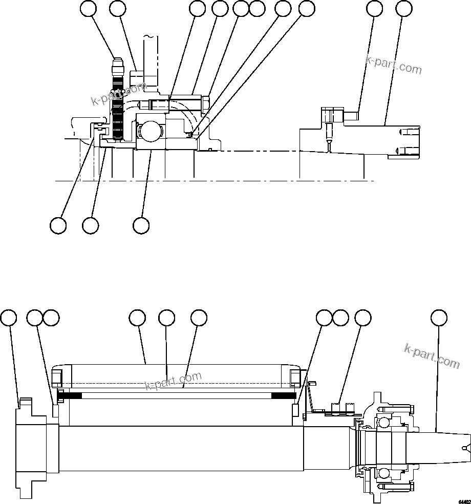 Komatsu parts book diagram for AFE57-GK 830E-1AC S/N A30840 - A30841  HIBBING TACONITE: ALTERNATOR - ENGINE MOUNT   2/2