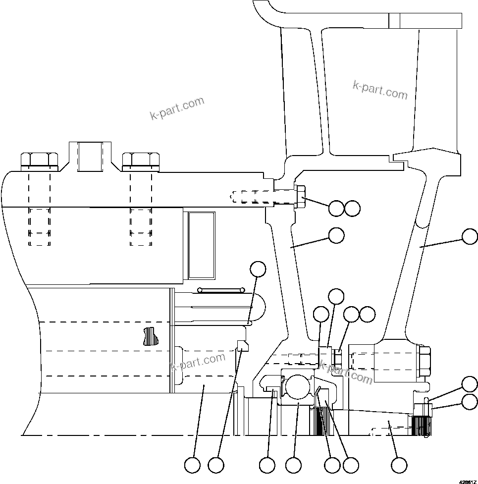 Komatsu parts book diagram for AFE57-GK 830E-1AC S/N A30840 - A30841  HIBBING TACONITE: RETARDING GRID BLOWER MOTOR  3/5    XA4558