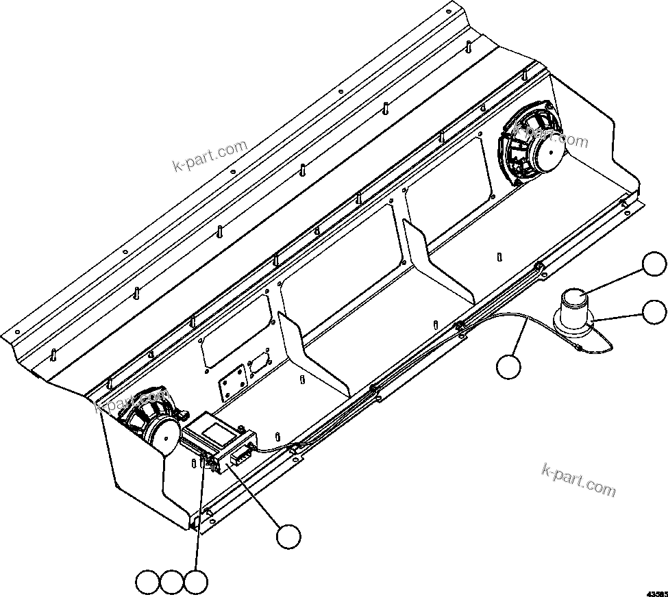 Komatsu parts book diagram for AFE57-GU 830E-1AC S/N A40884 - A40887 & A40895 - A40899  MANTOS BLANCOS: WIRELESS NETWORK BRIDGE