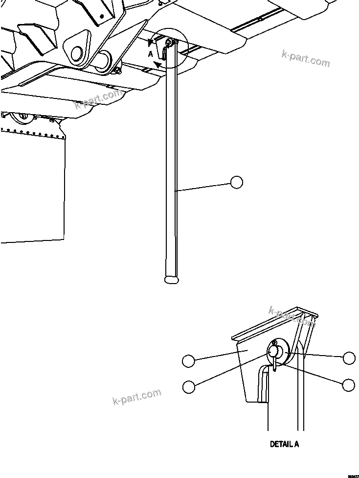 Komatsu parts book diagram for AFE57-GU 830E-1AC S/N A40884 - A40887 & A40895 - A40899  MANTOS BLANCOS: ROCK EJECTORS INSTALLATION