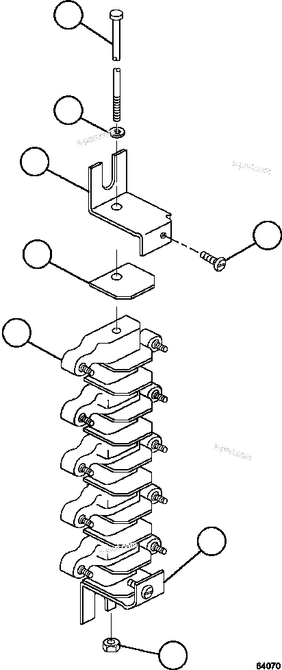 Komatsu parts book diagram for AFE57-GU 830E-1AC S/N A40884 - A40887 & A40895 - A40899  MANTOS BLANCOS: TERMINAL BOARDS