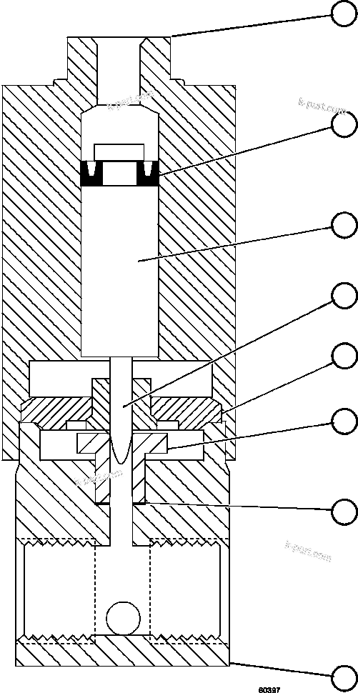 Komatsu parts book diagram for AFE57-GU 830E-1AC S/N A40884 - A40887 & A40895 - A40899  MANTOS BLANCOS: VENT VALVE ASSEMBLY               LA0912