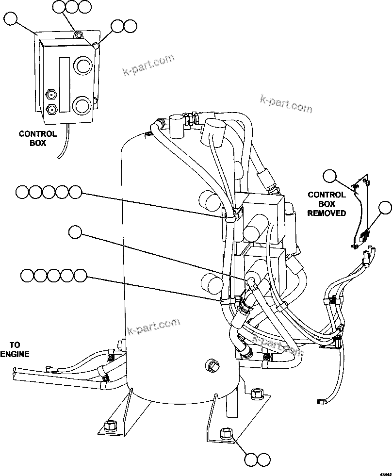 Komatsu parts book diagram for AFE57-GU 830E-1AC S/N A40884 - A40887 & A40895 - A40899  MANTOS BLANCOS: RESERVE SYSTEM 2/2
