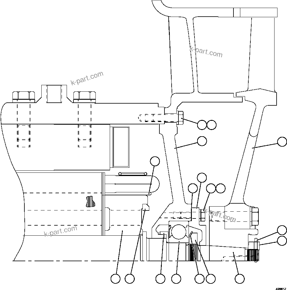 Komatsu parts book diagram for AFE57-GU 830E-1AC S/N A40884 - A40887 & A40895 - A40899  MANTOS BLANCOS: RETARDING GRID BLOWER MOTOR  3/5    XA4558