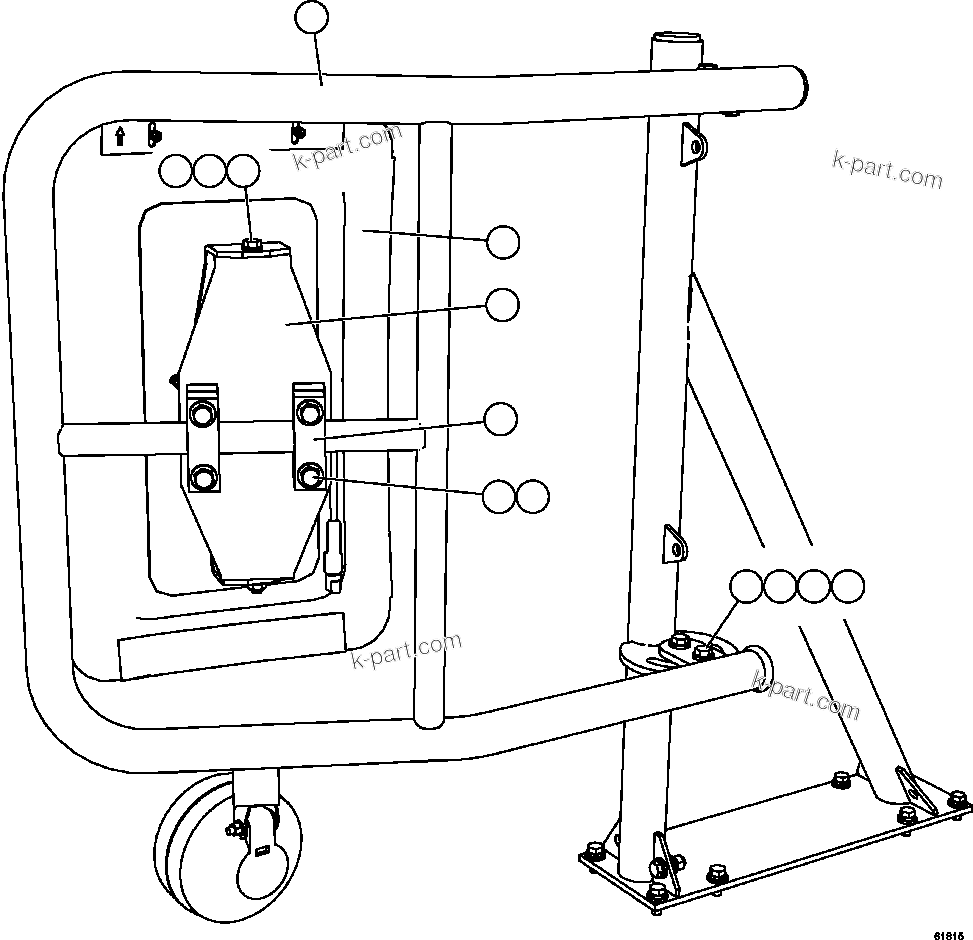 Komatsu parts book diagram for AFE57-GV 830E-1AC S/N A40890 & A40900  TECK CMO: RH MIRROR INSTALLATION