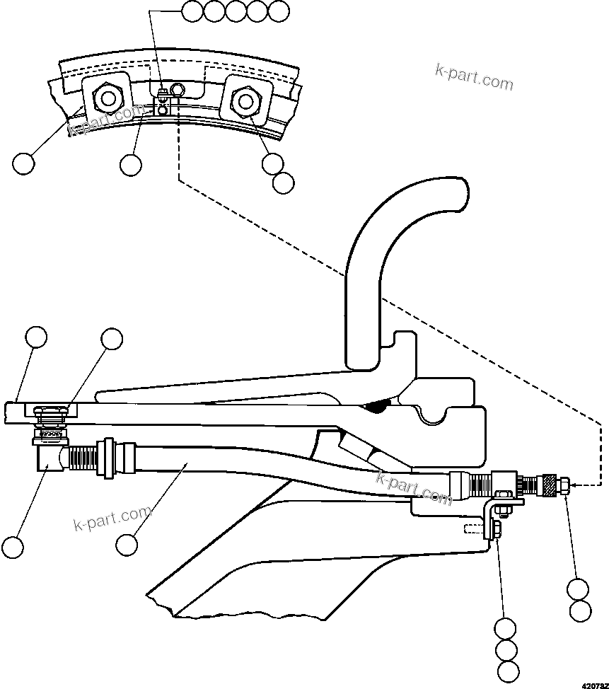Komatsu parts book diagram for AFE57-GV 830E-1AC S/N A40890 & A40900  TECK CMO: FRONT WHEEL INSTALLATION