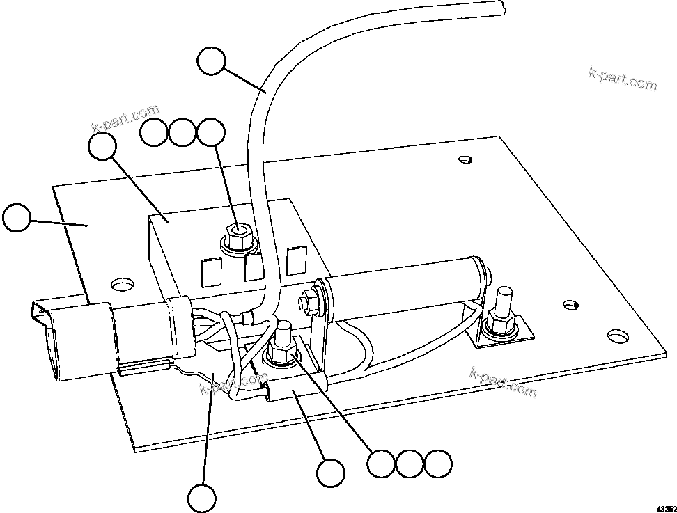 Komatsu parts book diagram for AFE57-GV 830E-1AC S/N A40890 & A40900  TECK CMO: DIMMER TIMER MODULE