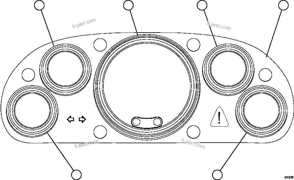 Komatsu parts book diagram for AFE57-GV 830E-1AC S/N A40890 & A40900  TECK CMO: GAUGE PANEL