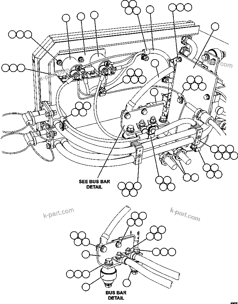 Komatsu parts book diagram for AFE57-GV 830E-1AC S/N A40890 & A40900  TECK CMO: BATTERY BOX    5/6