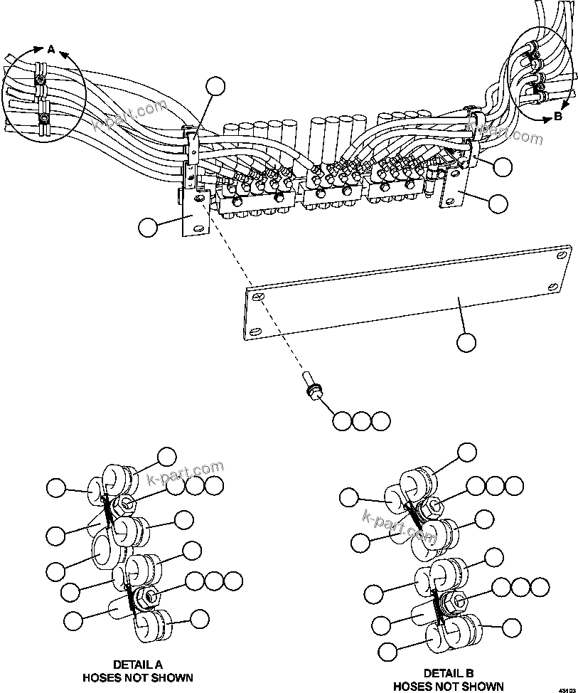 Komatsu parts book diagram for AFE57-GV 830E-1AC S/N A40890 & A40900  TECK CMO: AUTOMATIC LUBRICATION - REAR AXLE   3/3