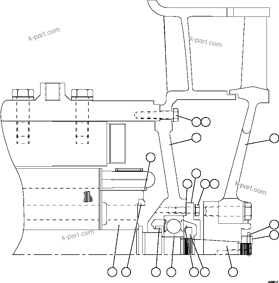 Komatsu parts book diagram for AFE57-GV 830E-1AC S/N A40890 & A40900  TECK CMO: RETARDING GRID BLOWER MOTOR  3/5    XA4558