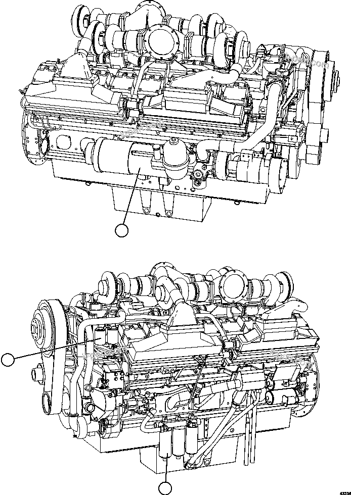 Komatsu parts book diagram for AFE57-HM 830E-1AC S/N A40953  UNITED TACONITE: ENGINE FILTERS
