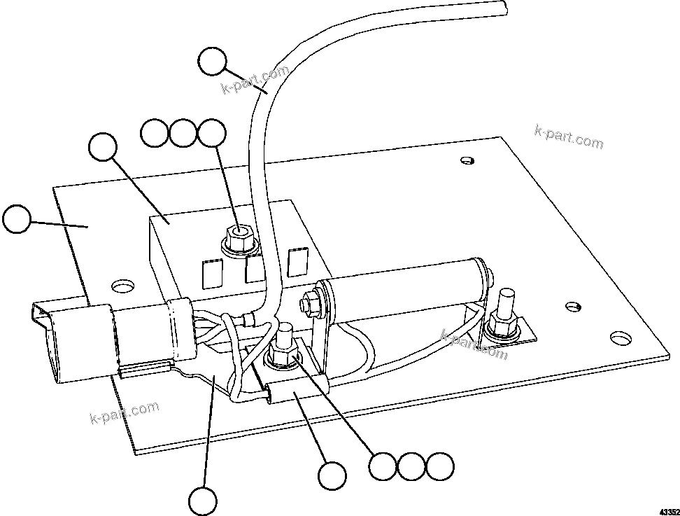 Komatsu parts book diagram for AFE57-HM 830E-1AC S/N A40953  UNITED TACONITE: DIMMER TIMER MODULE