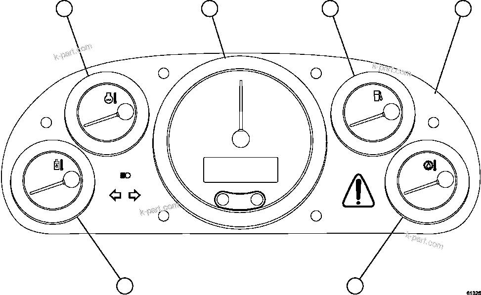 Komatsu parts book diagram for AFE57-HM 830E-1AC S/N A40953  UNITED TACONITE: GAUGE PANEL