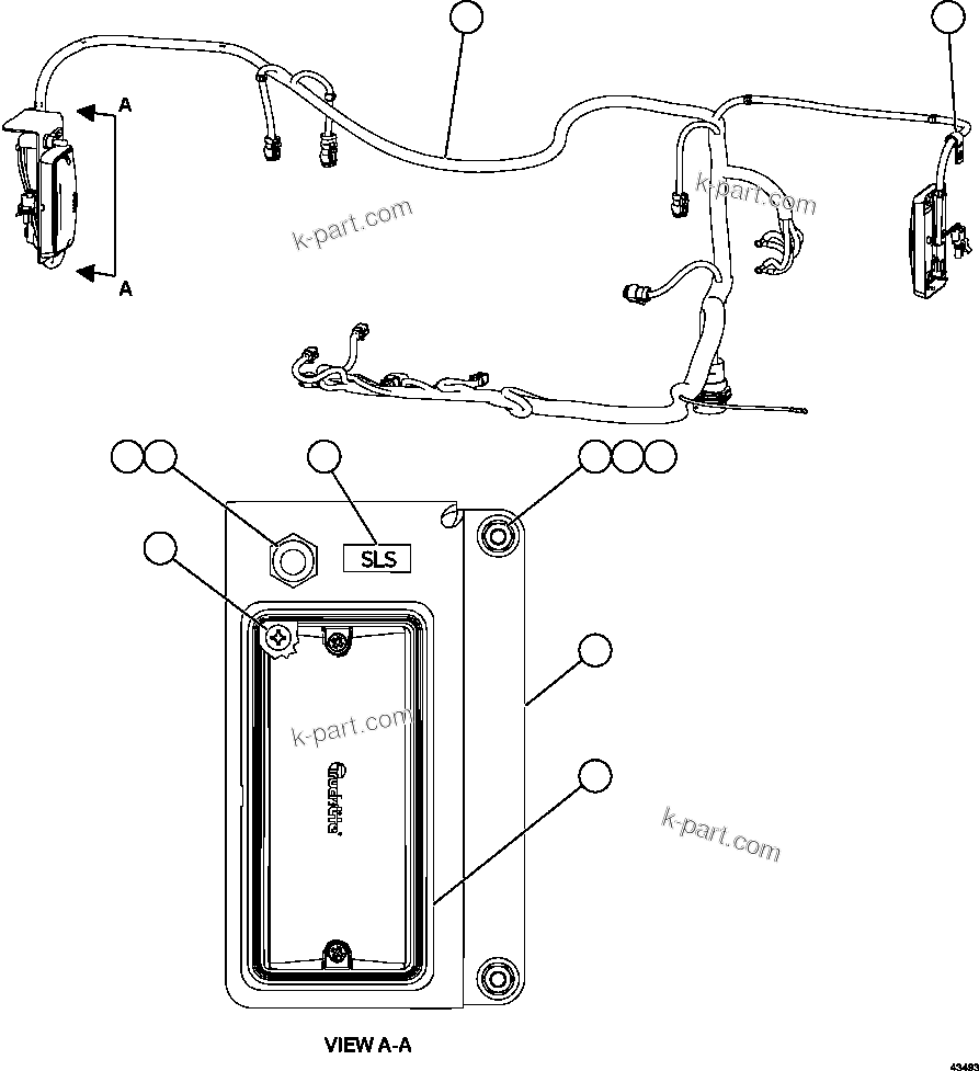 Komatsu parts book diagram for AFE57-HM 830E-1AC S/N A40953  UNITED TACONITE: HYDRAULIC CABINET WIRING