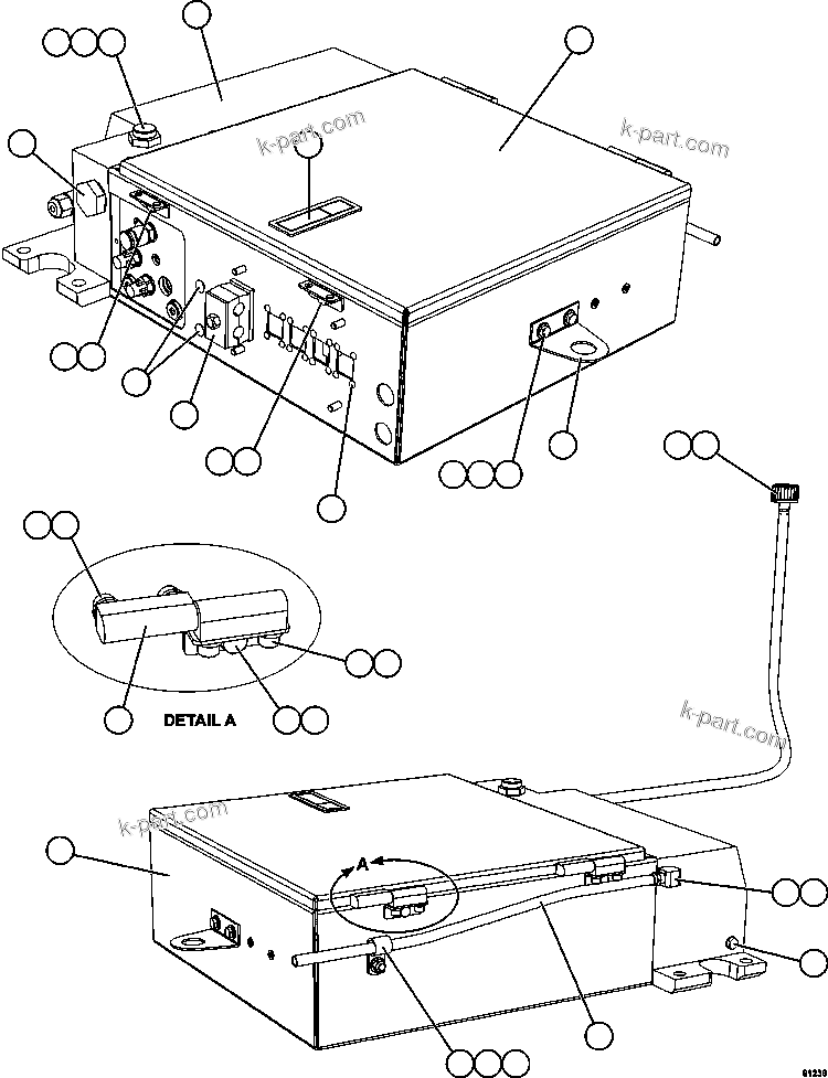 Komatsu parts book diagram for AFE57-HM 830E-1AC S/N A40953  UNITED TACONITE: CONTROL CABINET ASSEMBLY  1/2   XA5741