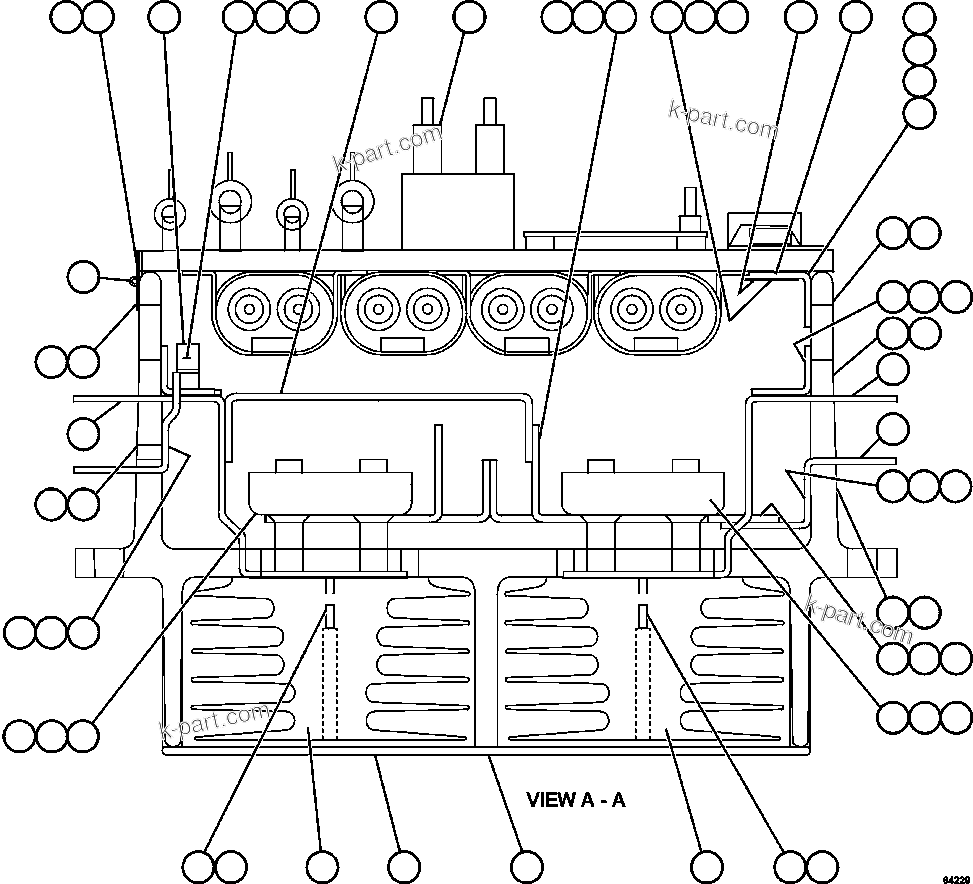 Komatsu parts book diagram for AFE57-HM 830E-1AC S/N A40953  UNITED TACONITE: PANEL - AFSE  2/2         58B-43-00220