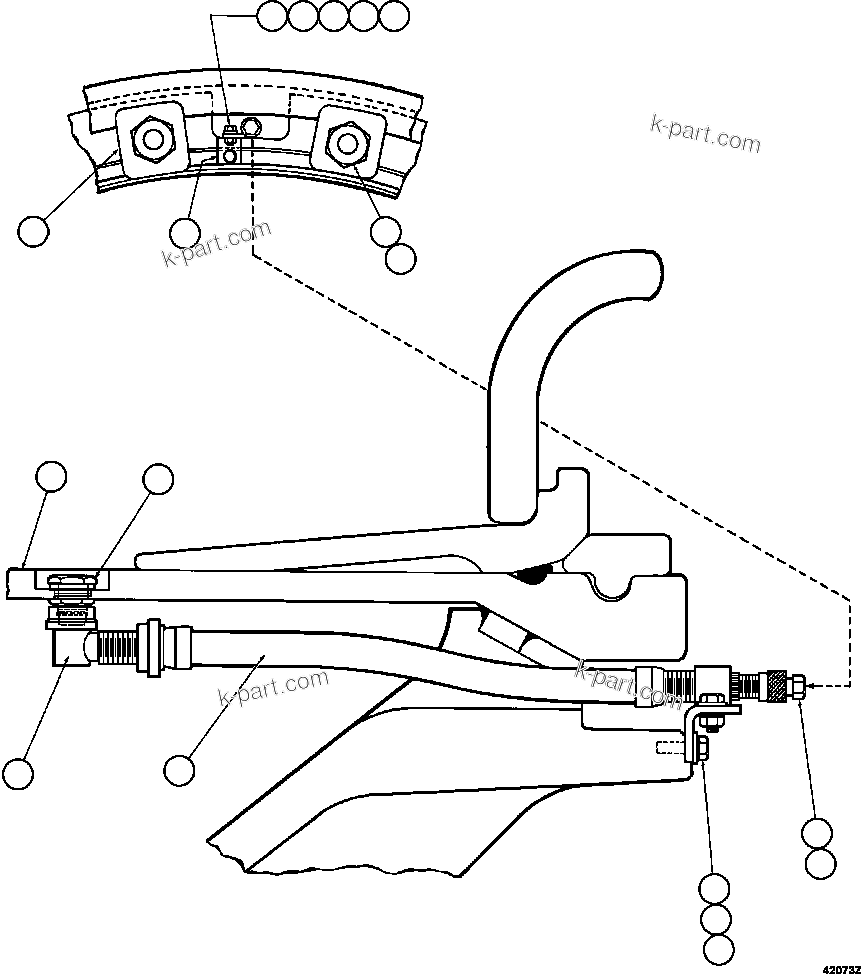 Komatsu parts book diagram for AFE57-HT 830E-1AC S/N A40966, A40987 & A40990 - A40992  SEVERSTAL: FRONT WHEEL INSTALLATION